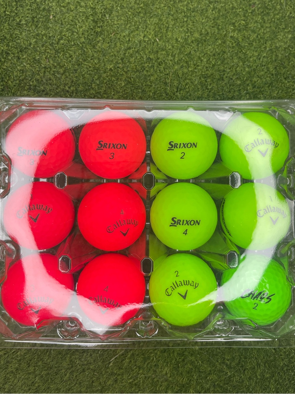 High Visibility Neon Assorted 12-Pack Golf Balls